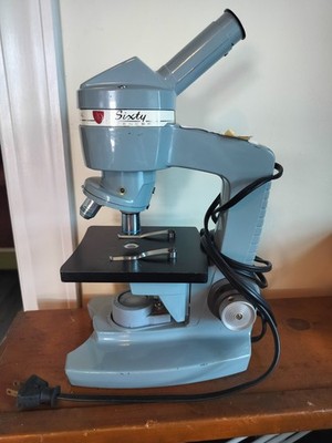 Biological Microscope - American Optical AO Spencer Sixty  4x 10x 43x