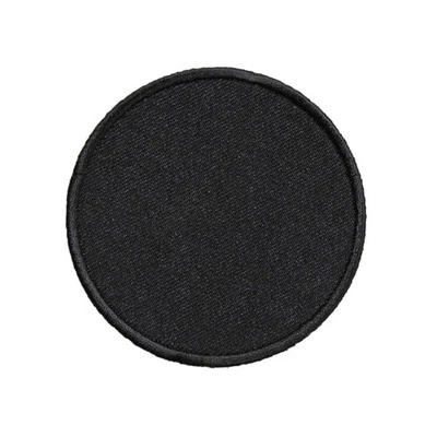 C&D VISIONARY 3 Inch Blank Round Black Iron On Patch - Circle DYI