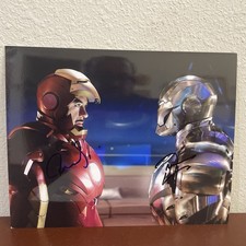 Robert Downey Jr / Don Cheadle Signed 8x10 Photo Iron Man W/Full Letter COA