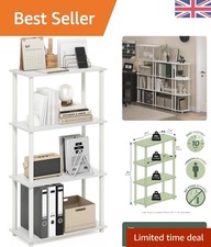 Elegant 4-Tier Open Corner Shelf for Stylish Home Organization - White
