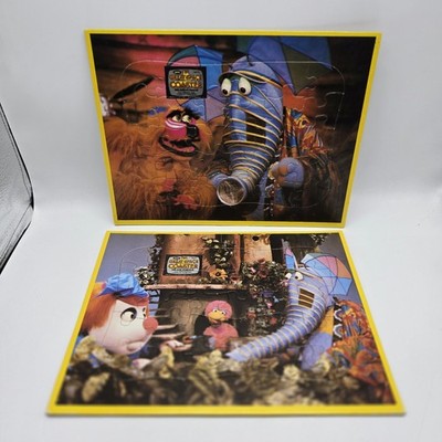 1982 The Great Space Coaster Inlaid Tray Puzzles - Jaymar Sunbow 2373 Lot Of 2