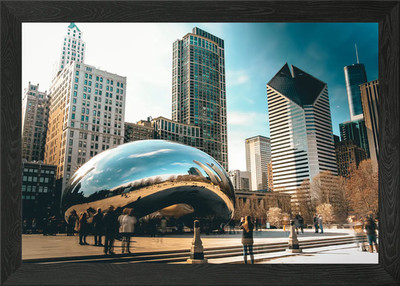 Chicago Framed Wall Art Poster Canvas Print Picture