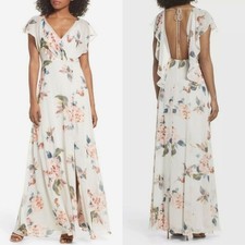 NWT Jenny Yoo Collection Alanna Dress Floral Ohana Bridesmaid Maxi Open Back 8