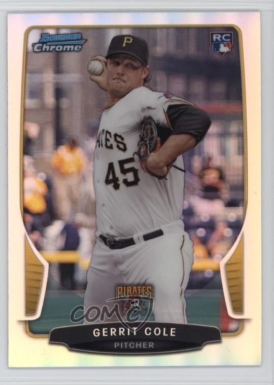 2013 Bowman Draft Chrome Refractor Gerrit Cole #6 8we