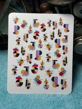 Nagel Sticker Retro Elemente, Wasserschiebe Sticker Nägel Designelemete