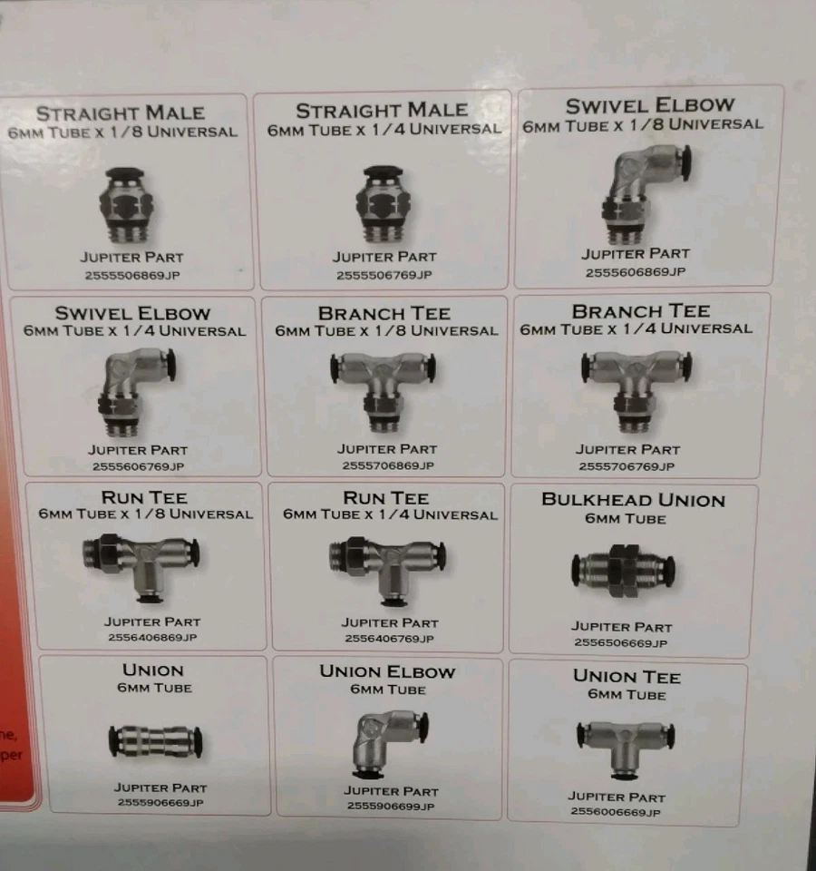 Jupiter Pneumatics Universal Kit 35 Pieces 2555706869JP ETC. A105 - Image 3 of 4