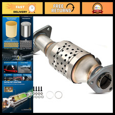 PHILTOP High FLow Stainless Steel Catalytic Converter Kit W/Gasket Fit For Front