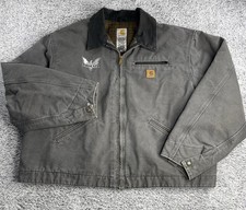 Vintage Carhartt Detroit Blanket Lined Jacket J97 GVL Gravel Gray Men  s XXXL