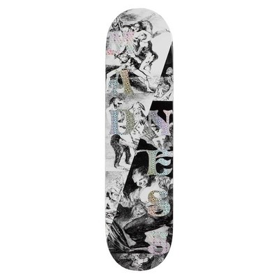 Madness Split Overlap Popsicle 8'' Skateboard Deck - Holographic/Swirl - SALE