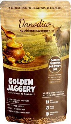 Danodia Foods Golden Jaggery A2 Cow Ghee Cane Gur Sweetener 1 Lb Us