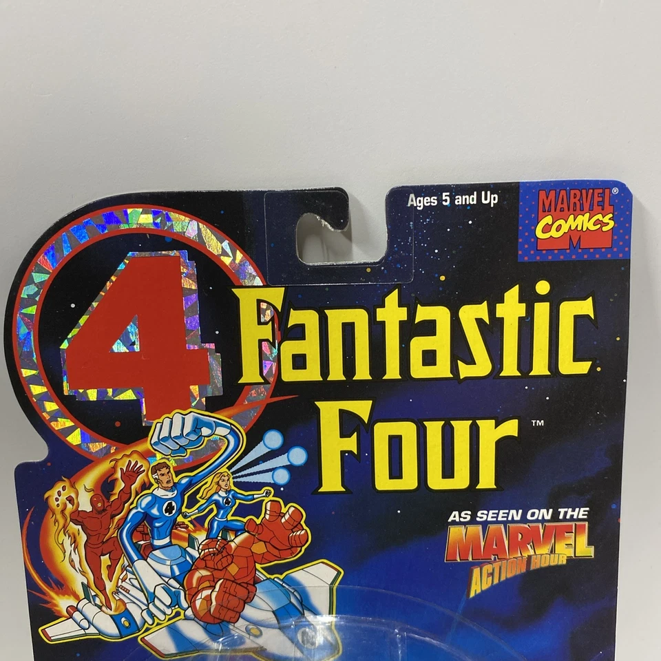 Boneco de ação vintage 1994 Marvel Fantastic Four BLACK BOLT Toy Biz lacrado - Imagem 4 de 4