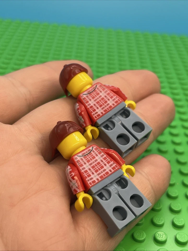 LEGO CMF Serie 5 Leñador Minifigura Lote de 2 - col072 - Sin Hachas Foto 3 de 4