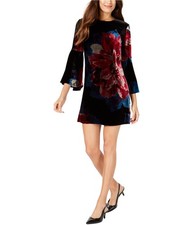 Trina Turk Womens Velvet Shift Dress