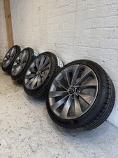 18” 5x112 Genuine VW Turbine Alloy Wheels Freshly Powder Coated *Anthracite Grey