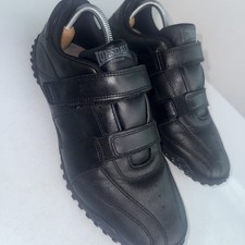 LONSDALE men's black easy touchVelcro straps trainers/shoe SIZE UK 10.EXCELLENT 