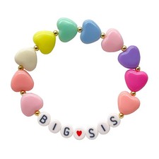Sister's Big Bracelet Gift, Little Girls' Sister Jewelry Big Sister Triangle 4