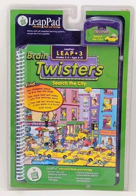 LeapFrog LeapPad Leap 3 Brain Twisters Search The City - Unopened. Original Pack