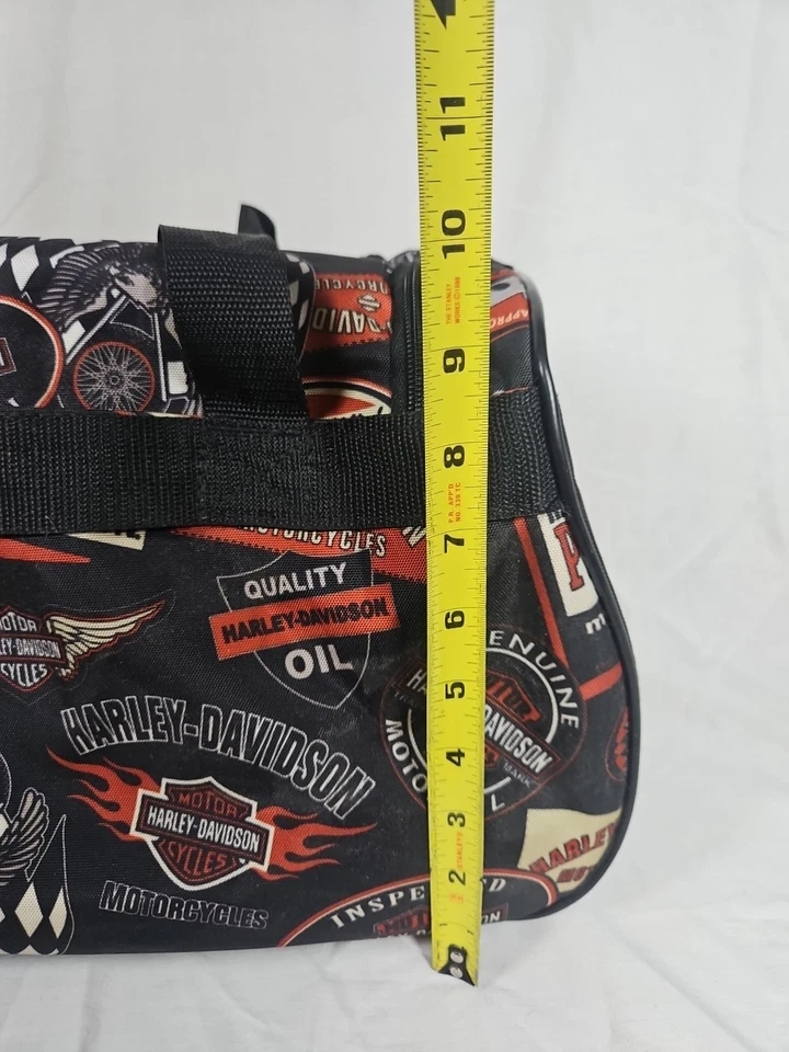 Bolsa de gimnasio deportiva con logotipo Harley Davidson con logotipo estampado por todas partes Foto 2 de 4