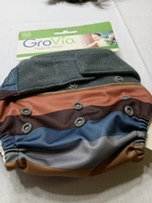 GroVia Hybrid Shell Waterproof Diaper Cover in Color Rowan One-Size AI2 Shell