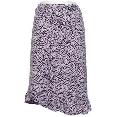 ONLY, Wickelrock, Größe: 152, Lila/Schwarz, Print, Mädchen #i5y