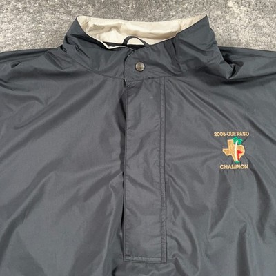 Vintage Footjoy Golf Windbreaker Jacket Mens Large L Black Dryjoys