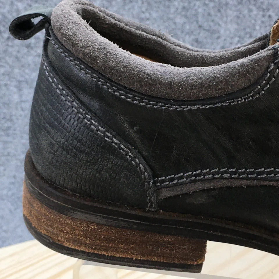 Steve Madden Zapatos Para Hombres 8.5D Narrate Oxford Azul Cuero Con Cordones Informales NARRO1M1 Foto 2 de 4