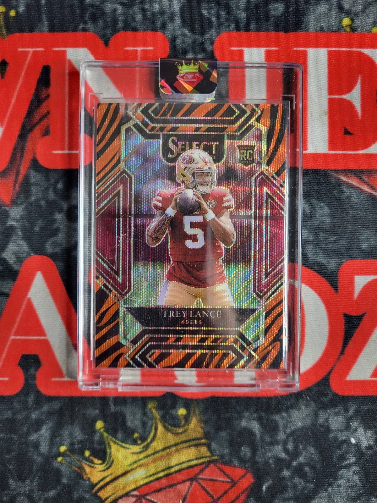 2021 Panini Select - Club Level Trey Lance #245 Tiger Prizm (RC)