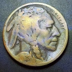 1925-P Buffalo Nickel-Cool blue and purple toning!