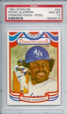 Pedro Guerrero Los Angeles Dodgers DK 1984 Donruss #24 STEEL PSA 10 GEM MT