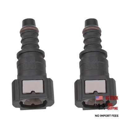9.49 Fuel Quick Connector Female Tube to Male Barb, Pack of 2 9.49mm to ID8