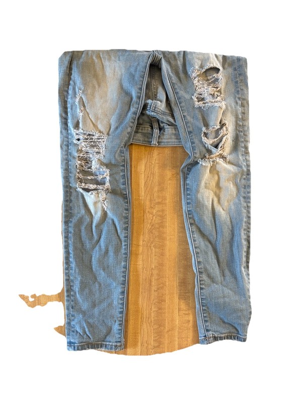 American Eagle Distressed Super Low Jegging Stretch Jeans Sz 0 Super Stretch
