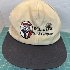 Vintage Delta King Seed Company Trucker Hat Cap SnapBack K-Products Playing Card