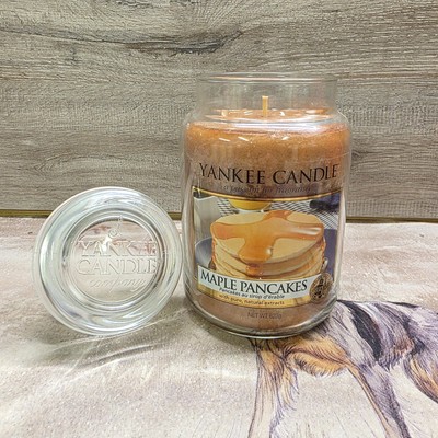 Yankee Candle Maple Pankcakes Large Discontinued Scented Jar 623g 2017 Pour Rare