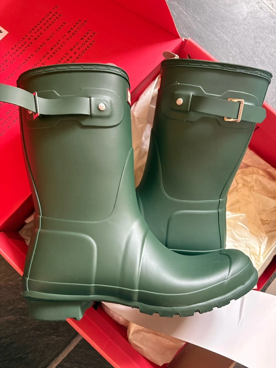 Botte Femme Hunter Original Haute En Noir Mat Taille UK 3 - 9
