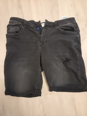 Only & Sons Jeans Shorts, Schwarz, W31