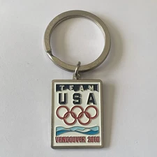 Vintage Keychain 2010 Team USA Vancouver Olympics Free Shipping