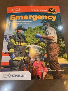 AAOS Emergency Care and Transportation for the Sick and Injured 12th ed. NO Code