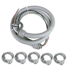 Z 3/4" 6FT 6 Pack, #8THHN Wire-Non-Metallic 8THHN PO6, Gray