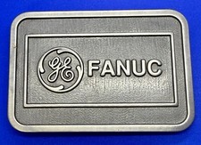 General Electric (GE) and FANUC LTD Company Vintage CD Hit Belt Buckle