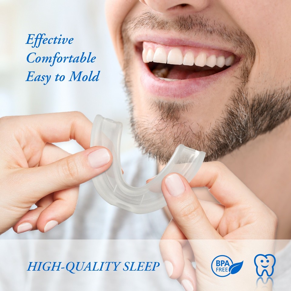 Stop Snoring Mouthpiece Sleep Apnea Guard Bruxism Anti Snore Pure Grind