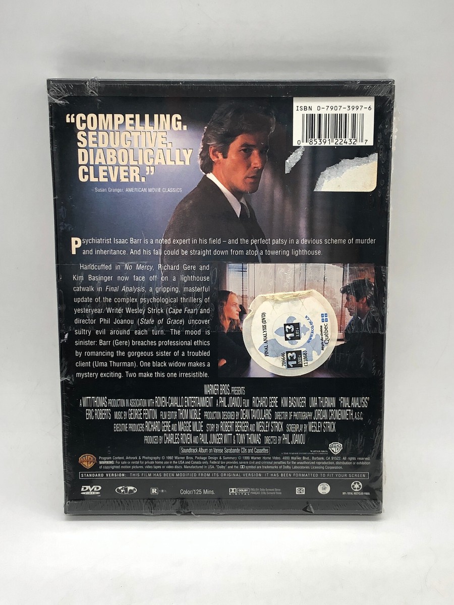 Final Analysis (Joanou, 1992) New DVD Final Analysis (Joanou, 1992) New DVD