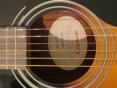 Epiphone PR-150/VS Dreadnought Acoustic Guitar Brown Black 6