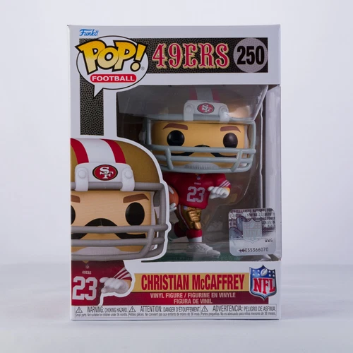 Funko Pop San Francisco 49ers Christian McCaffrey #250 NFL Football Vinyl Figure