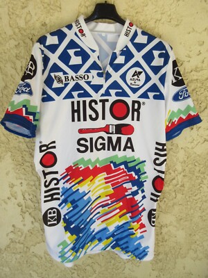 Maillot cycliste HISTOR SIGMA 1991 maglia vintage vareusr shirt jersey XXXL