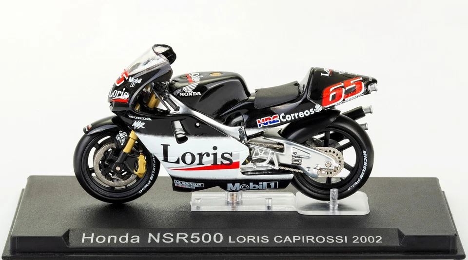 Honda NSR500 Loris Capirossi 2002 Scala 1:24 Modellino Classe 500 Numero 65 HRC - Immagine 2 di 4
