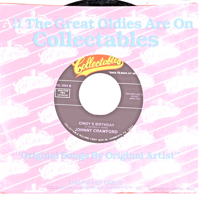 Johnny Crawford:  Cindy's Birthday / Art & Dotty Todd: Chanson D'Amour -45 4937