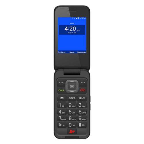 TELSTRA ZTE FLIP 4 BLACK 4G 4GX BLUE TICK Z2336T SENIORS MOBILE - FLIP 3 UPGRADE - Picture 6 of 7