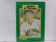 1987 Hygrade Baseball's All-Time Greats Bill Dickey New York Yankees