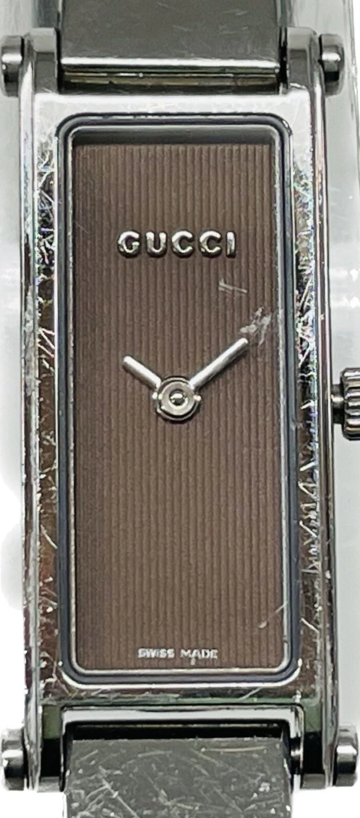 Montre à quartz Gucci 1500L noir x argent discount A57