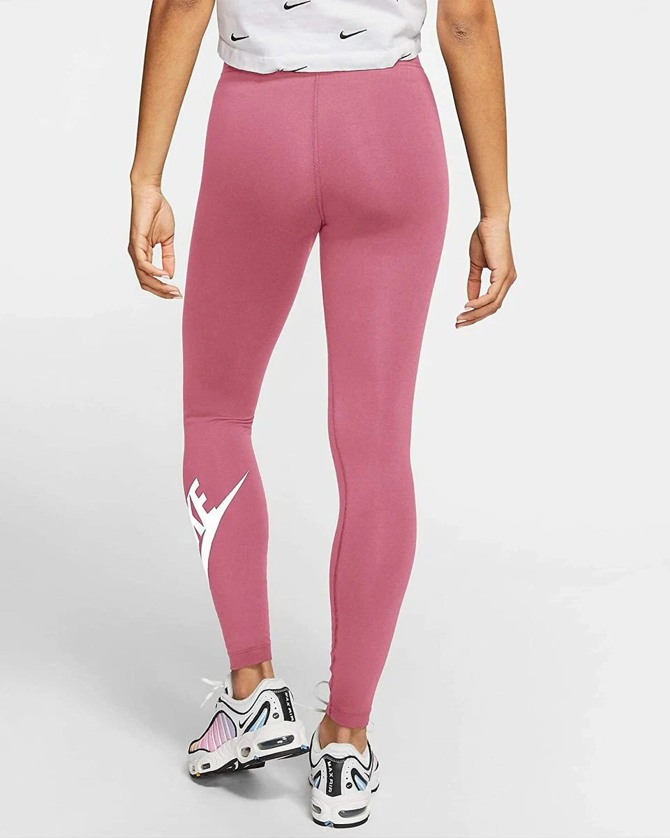 $50 NEW Nike Sportswear Leg-A-See Women's 7/8 Leggings Pink DB3903 SMALL